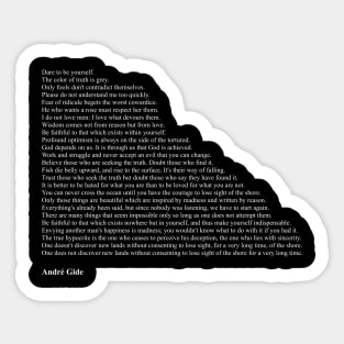 André Gide Quotes Sticker